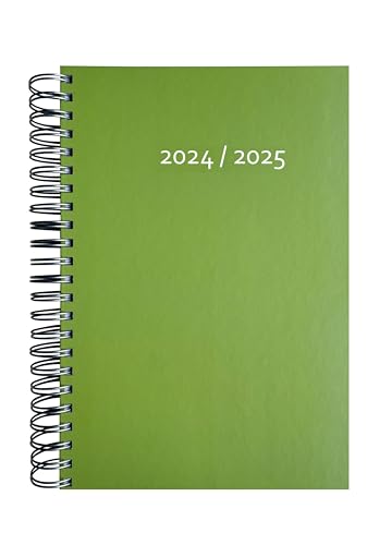 edition cumulus 2025/2026 Dicker Kalender DIN A4 – HELLGRÜN (grün) - MADE IN GERMANY - Ideal fürs Büro – Spiralbindung – pro Tag eine volle A4 Seite Platz – Aug 25 – Aug 26 von edition cumulus