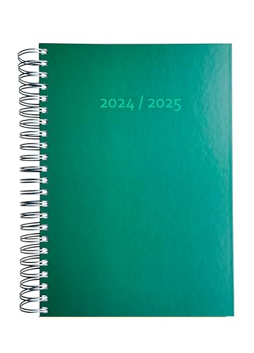 edition cumulus 2025/2026 Dicker Kalender DIN A4 – MOOSGRÜN (dunkelgrün) - MADE IN GERMANY - Ideal fürs Büro – Spiralbindung – pro Tag eine volle A4 Seite Platz – Aug 25 – Aug 26 von edition cumulus