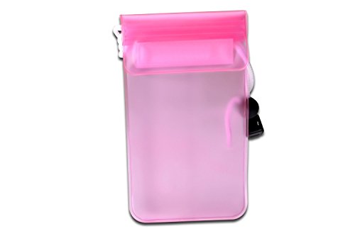 Ednet PVC Wasserfeste Tasche für Smartphone pink von ednet