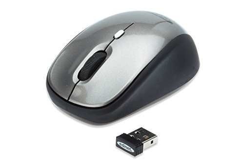 ednet 81165, kabellose Notebook Maus, 2.4 GHz, 3 Tasten mit Scrollrad, 800/1600 dpi, Farbe Schwarz/grau von ednet
