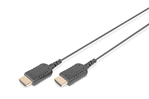 ednet 84458 HDMI High Speed Anschlusskabel, hoch flexibel, HDMI Typ-A, Ethernet, 4K Ultra HD mit 30 Hz, schwarz von ednet