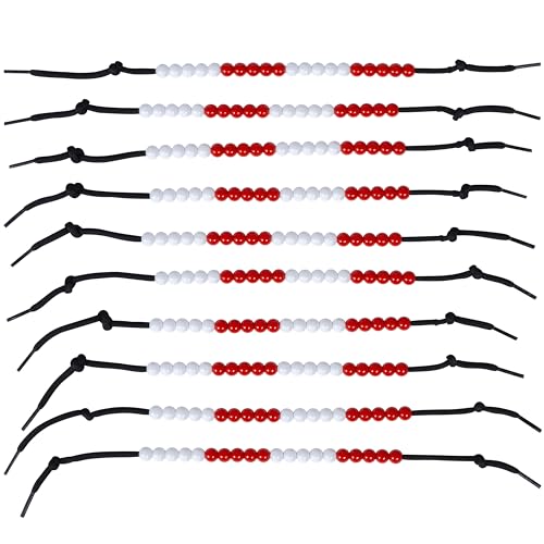 edxeducation Schüler Perlenschnur - 10er Set - 20 Perlen pro Schnur in zwei Farben - Zählperlen für Skip Counting, Mathe im Klassenzimmer edxeducation Schüler Perlenschnur - 10er Set - 20 Perlen pro Schnur in zwei Farben - Zählperlen für Skip Counting, Mathe im Klassenzimmer von edxeducation