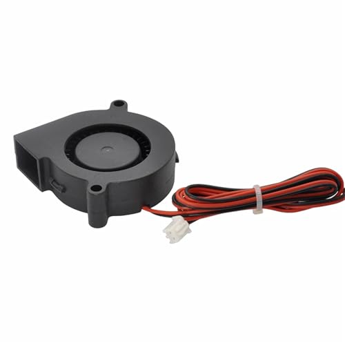 2 Stück 50x50x15mm 3D-Drucker Blow Radial Lüfter 5015 12V DC 0.15A 50mm Seitengebläse Lüfter Extruder Hotend Kühlung Turbo-Lüfter von eejinwen