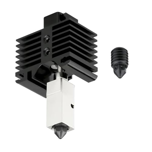 500 °C for Bam-boo for Lab Verbesserter Hotend-Heizblock aus plattiertem Kupfer, Düse aus gehärtetem Stahl for Bam-boo X1 for Car-bon X1-3D-Drucker von eejinwen