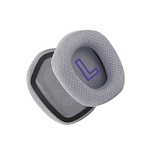 eexuujkl 1 Paar Ohrpolster Kopfhörer Montage Kissen Kopf montiert Ohrpolster On Ear Headset Mesh Stoff Gamer Abdeckung Stirnband, Grau, Ohrpolster von eexuujkl