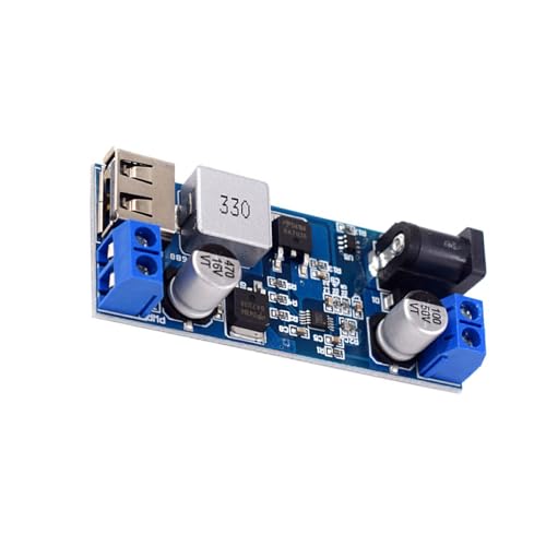 eexuujkl Synchrongleichrichter Spannungsregler für 12V24V bis 5V Netzteil Spannungswandler mit USB Ausgangseisen von eexuujkl