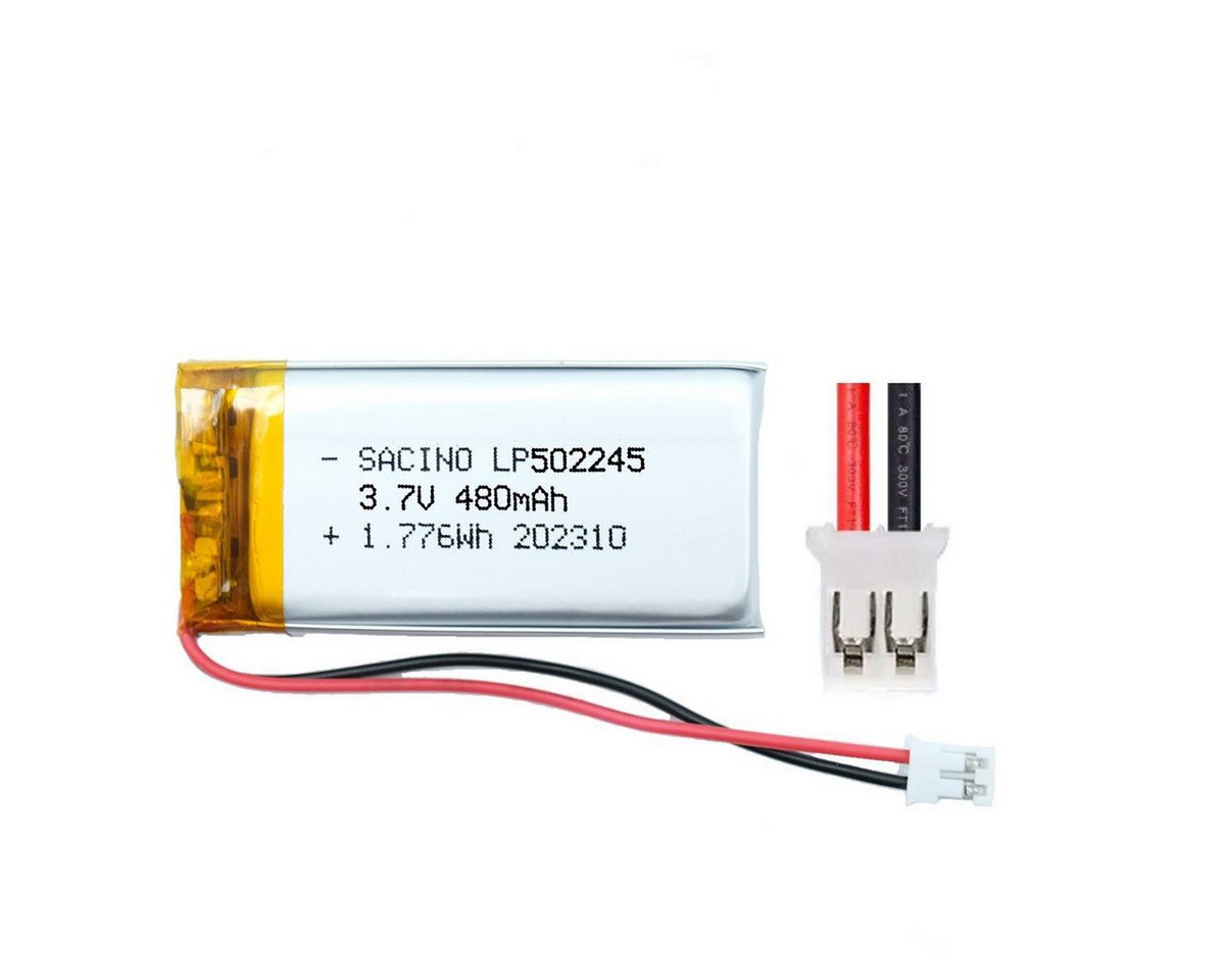 efaso 502245 3.7 V LIPO Akku 480 mAh, PCM, JST Stecker PH2.0-2P Akku 502245 3.7 V LIPO Akku 480 mAh, PCM, JST Stecker PH2.0-2P (1 St), LIPO JST PH2.0-2P Akku von efaso