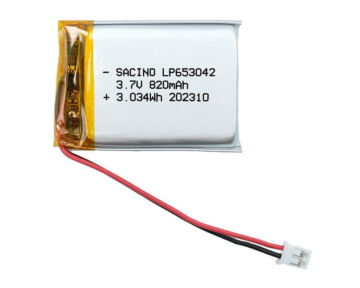 efaso 653042 3,7V Akku 820mAh TxBxL: 65x30x42mm - 2 PIN Pinabstand 2mm Akku efaso 653042 3,7V Akku 820mAh TxBxL: 65x30x42mm - 2 PIN Pinabstand 2mm Akku von efaso