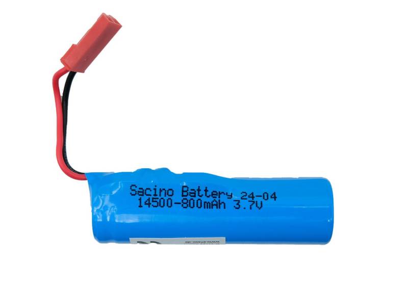 efaso Akku 14500 3,7V 800 mAh JST Stecker Rundzellenakku Akku 800 mAh (3,7 V), geeignet für RC Fahrzeuge und Kleinelektrogeräte von efaso