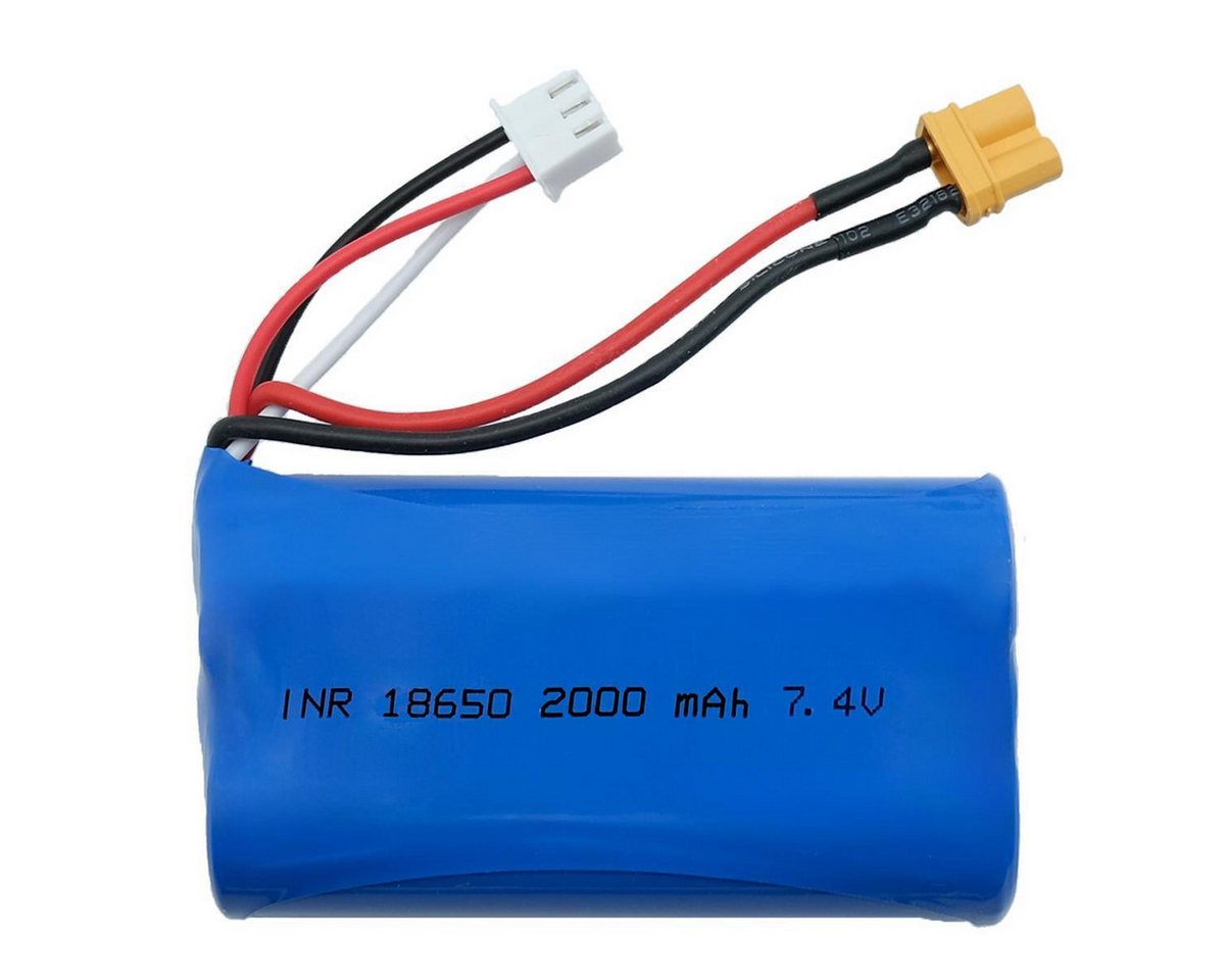 efaso Akku 7.4V 2000mAh XT30 für Amewi Bagger 22309 22343 Huina1580, 1583 Akku 2000 mAh (1 St), Bagger Huina 1580 580 Amewi 22309 22343 von efaso