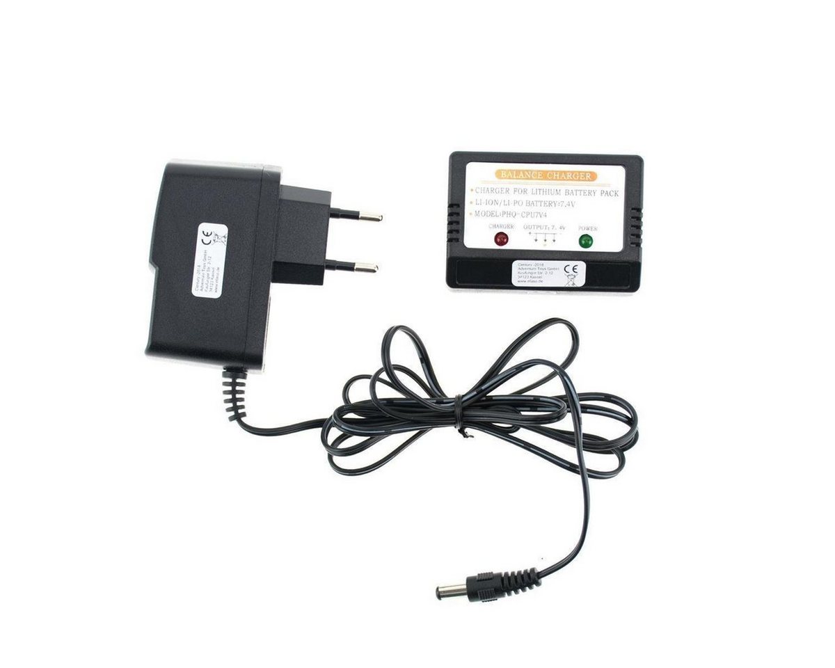 efaso Netz-Ladegerät mit Balancer 7,4V 250 mAh mit Balancer Stecker Modellbau-Ladegerät (1-tlg., Mit zwei Balancer Stecker zum Laden von 2 Akkus) von efaso
