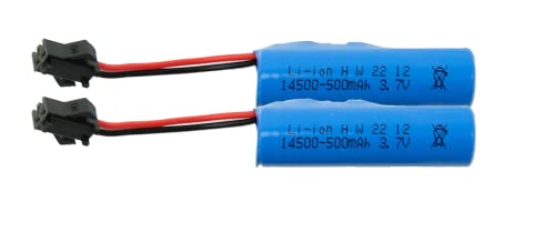 efaso RC Akku 2 Stück 3,7V 500 mAh HBX Stecker wiederaufladbar für RC Flugzeuge RC Panzer RC Auto E35 DE38 DE40 DE45 DE50 DE55 TB202 TM141 TC141 efaso RC Akku 2 Stück 3,7V 500 mAh HBX Stecker wiederaufladbar für RC Flugzeuge RC Panzer RC Auto E35 DE38 DE40 DE45 DE50 DE55 TB202 TM141 TC141 von efaso