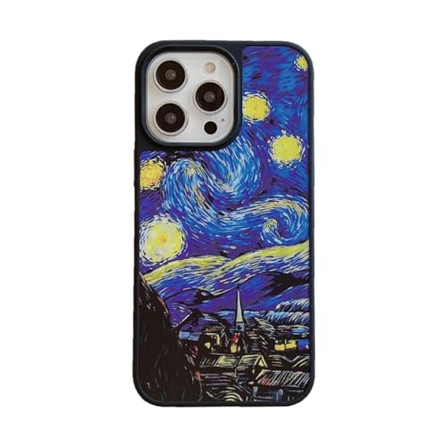 eglixu Schutzhülle für iPhone 15 Pro Max, Van Gogh, die Sternennacht, Handyhülle für Damen und Herren, weiches TPU, stoßfest, Schutzhülle für iPhone 15 Pro Max, 17 cm (6,7 Zoll) von eglixu