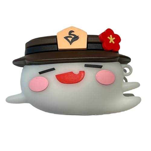 eglixu Kopfhörer-Abdeckung für Huawei Freebuds Pro 3, niedliches 3D-Cartoon-Kawaii-Monster-Geist, Silikonhülle mit Schlüsselanhänger, kompatibel mit Huawei Freebuds Pro 3 von eglixu