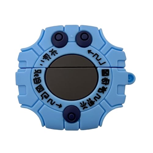 eglixu Kopfhörer-Schutzhülle für Sony WF-1000XM5/WF-1000XM4, süßes Cartoon-Digimon Monster Digivice, weiches Silikon, stoßfest, Schutzhülle mit Schlüsselanhänger (WF-1000XM4) von eglixu