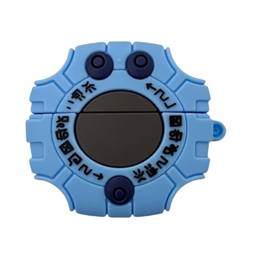 eglixu Kopfhörer-Schutzhülle für Sony WF-1000XM5/WF-1000XM4, süßes Cartoon-Digimon Monster Digivice, weiches Silikon, stoßfest, mit Schlüsselanhänger (WF-1000XM4) von eglixu