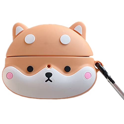 eglixu Kopfhörer-Schutzhülle für Xiaomi Redmi Buds3 lite, niedlicher Cartoon-Shiba Inu Silikon, kabelloses Headset, Schutzhülle für Redmi Buds 3 lite mit Haken von eglixu