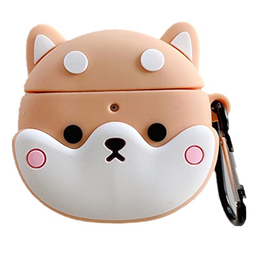 eglixu PVC-Kopfhörer-Schutzhülle für Xiaomi Redmi Buds 3 Pro und XiaoMi Redmi AirDots 3 Pro, niedliches 3D-Cartoon-Design, Silikon-Schutzhülle mit Schlüsselanhänger (02) von eglixu