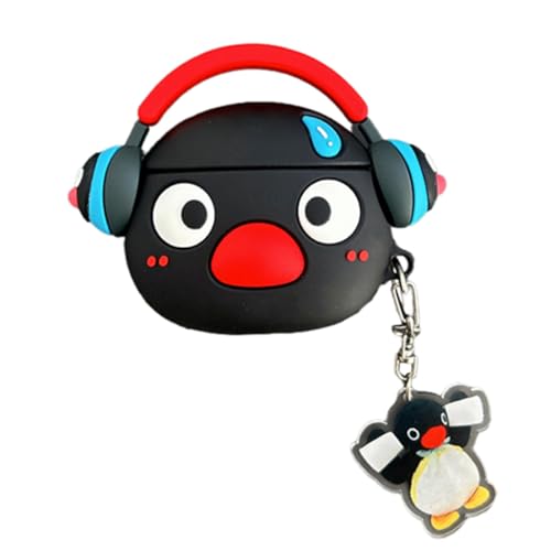 eglixu Schutzhülle für Airpods 3. Generation, niedliches Cartoon-Tiermuster, lustige Kawaii-Hülle, weiche Silikon-Kopfhörerhülle mit Schlüsselanhänger, für Jungen und Mädchen (Pinguin) von eglixu