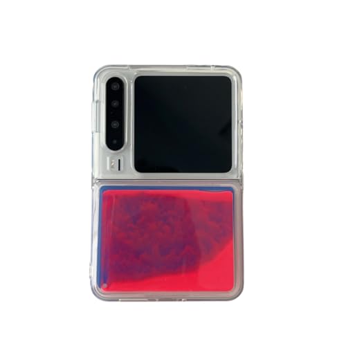 eglixu Schutzhülle für Huawei Pura X, niedlich, einfach, personalisierbar, leuchtender Treibsand, faltbar, weiche Schutzhülle, für Jungen, Mädchen, Frauen (rot) von eglixu