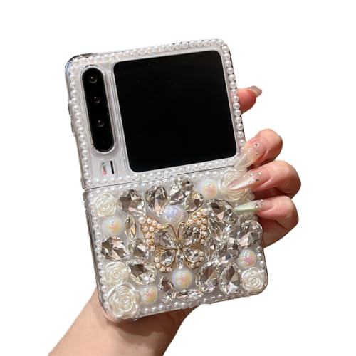 eglixu Schutzhülle für Huawei Pura X, niedlicher Diamant-Schmetterling, Schleife, Perle, luxuriös, langlebig, rutschfest, Anti-Fingerabdruck, Handyhülle für Damen, Mädchen, Damen (Schmetterling) eglixu Schutzhülle für Huawei Pura X, niedlicher Diamant-Schmetterling, Schleife, Perle, luxuriös, langlebig, rutschfest, Anti-Fingerabdruck, Handyhülle für Damen, Mädchen, Damen (Schmetterling) von eglixu