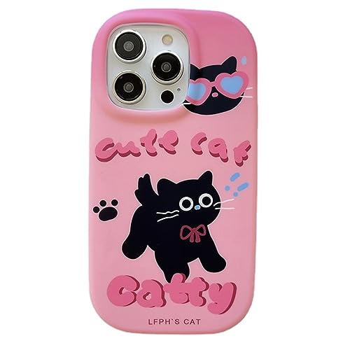 eglixu Schutzhülle für iPhone 13 Pro Max, niedliches Cartoon-Kawaii-Tier-Katzen-Muster, stoßfest, Handy-Schutzhülle für Frauen und Mädchen von eglixu