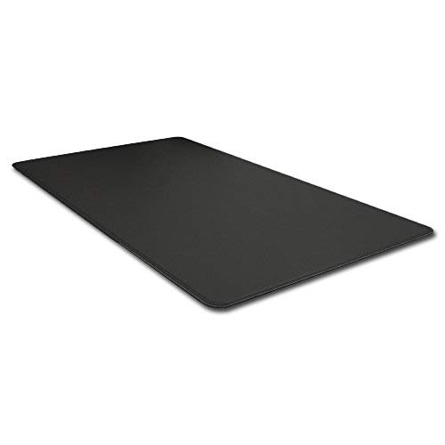 Eglooh - Herms - Schreibtischunterlage aus Leder Schwarz cm 80x50 - Handwerkliche Nähte und abgerundeten Kanten - Made in Italy von Eglooh