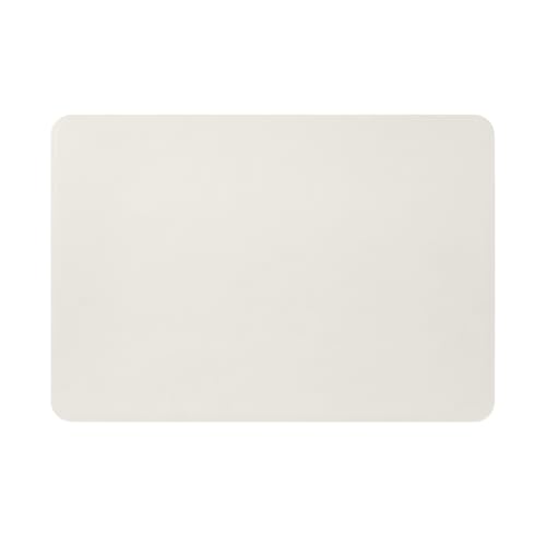 Eglooh - Herms - Schreibtischunterlage aus Leder Weiß cm 50x35 - Handwerkliche Nähte und abgerundeten Kanten - Made in Italy von eglooh