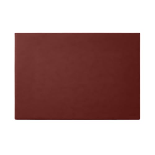 Eglooh - Mercurio - Schreibtischunterlage aus Leder Bordeaux Rot cm 50x35 - Handwerkliche Nähte und rutschfester Boden - Made in Italy von eglooh
