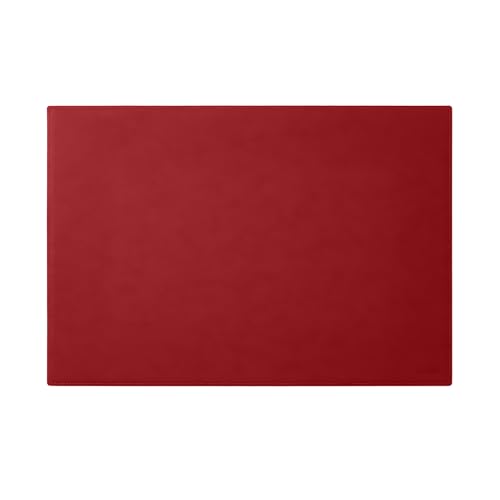 Eglooh - Mercurio - Schreibtischunterlage aus Leder Ferrari Rot cm 50x35 - Handwerkliche Nähte und rutschfester Boden - Made in Italy von eglooh