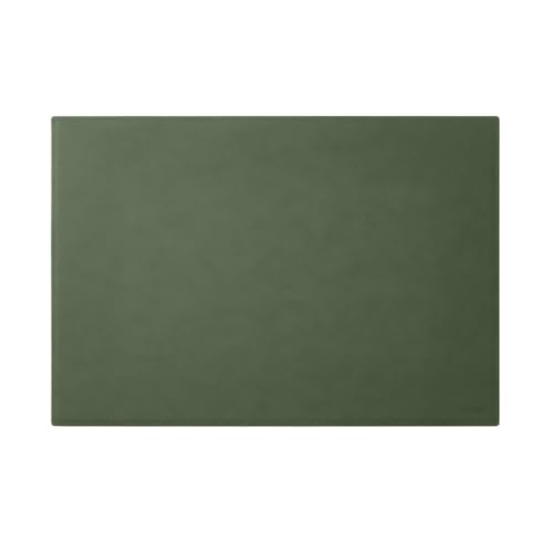 Eglooh - Mercurio - Schreibtischunterlage aus Leder Grün cm 90x60 - Handwerkliche Nähte und rutschfester Boden - Made in Italy von eglooh
