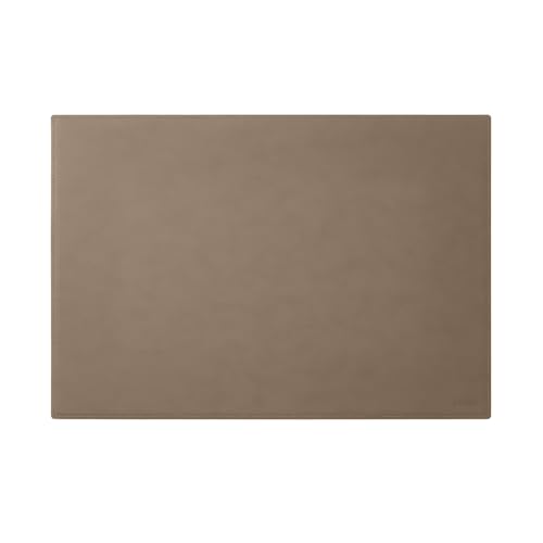 Eglooh - Mercurio - Schreibtischunterlage aus Leder Taubengrau cm 80x50 - Handwerkliche Nähte und rutschfester Boden - Made in Italy von Eglooh