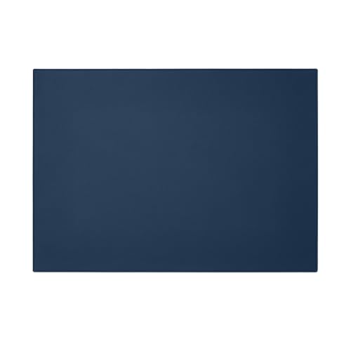 Eglooh - Palladio - Schreibtischunterlage echtem Leder Blau cm 50x35 - Handwerkliche Nähte und rutschfester Boden - Made in Italy von eglooh