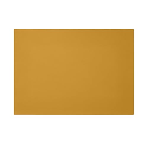 Eglooh - Palladio - Schreibtischunterlage echtem Leder Gelb cm 70x50 - Handwerkliche Nähte und rutschfester Boden - Made in Italy von eglooh