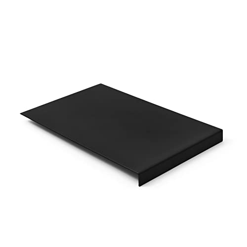 eglooh - Talia - Mauspad Leder Schwarz - cm 20 x 32 - Mousepad für Schreibtisch und Büro - Struktur aus Stahl mit Kantenschutz - rutschfeste Böden - Vollständig in Italien hergestellt von eglooh