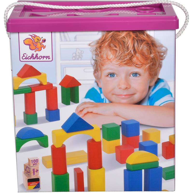 Eichhorn bunte Holzbausteine, Konstruktionsspielzeug von eichhorn
