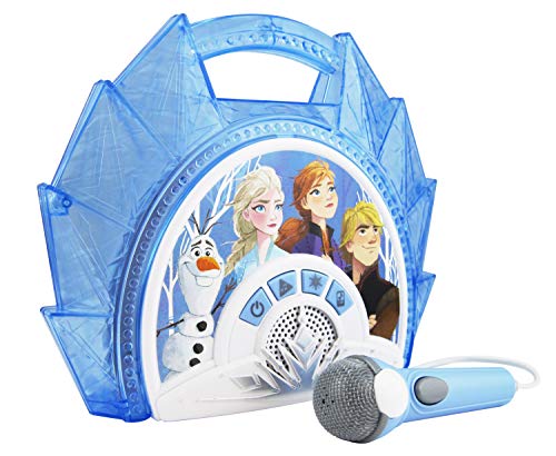 Disney Eiskönigin 2 / Frozen 2 Karaoke Maschine mit Mikrofon für Kinder - eKids FR-115V2 von ekids