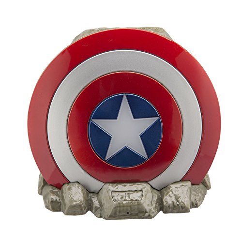 ekids Vi-B72CA Marvel Captain America Schild Bluetooth Wireless Lautsprecher tragbar rot/weiß von ekids