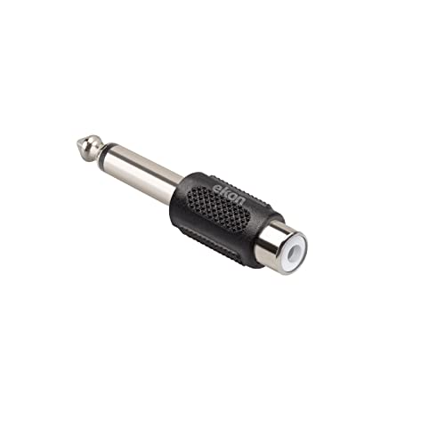 ekon 6,3 mm Klinkenstecker Cinch-Adapter für Stereoanlage, Verstärker, Kopfhörer, Musikinstrumente, Gitarre, Tastaturen, Mixer, Home-Audio, Hi-Fi von ekon