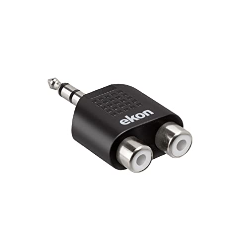 ekon AUX RCA Splitter Splitter, 3,5 mm Klinkenstecker, 2 RCA-Ports, für Stereo, Verstärker, Kopfhörer, Musikinstrumente, Gitarre, Tastaturen, Mixer, Heimaudi, Hi-Fi ekon AUX RCA Splitter Splitter, 3,5 mm Klinkenstecker, 2 RCA-Ports, für Stereo, Verstärker, Kopfhörer, Musikinstrumente, Gitarre, Tastaturen, Mixer, Heimaudi, Hi-Fi von ekon
