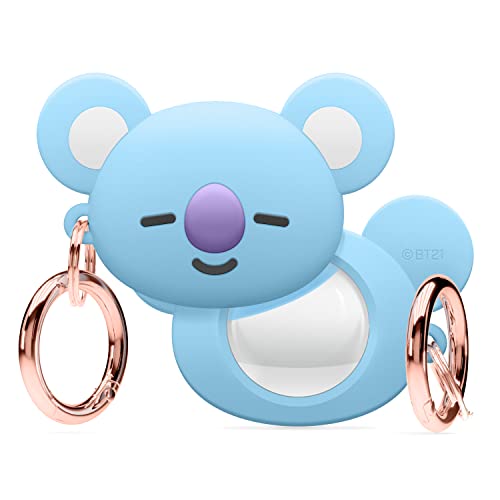 elago BT21 Silikonhülle Kompatibel mit AirTag Case, mit Air Tag Schlüsselanhänger - Fallschutz, Tracking Schlüssel, Rucksäcke, Geldbörsen, Tracking Tag nicht Inbegriffen [Offizielle Ware] (KOYA) von elago