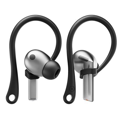 elago EarHooks Ohrbügel Kompatibel mit Samsung Galaxy Buds 3 & Galaxy Buds 3 Pro - Ohrhörer-Zubehör, rutschfest, Ergonomisches Design, Bequeme Passform (Schwarz) von elago