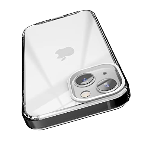 elago Hybrid Clear Case Kompatibel mit iPhone 13 Mini Hülle (5,4"), PC + TPU Hybrid Technologie, Vergilbungsfrei, Kristallklar, Stoßfester Bumper Schutzhülle, Ganzkörperschutz Handyhülle (Schwarz) von elago