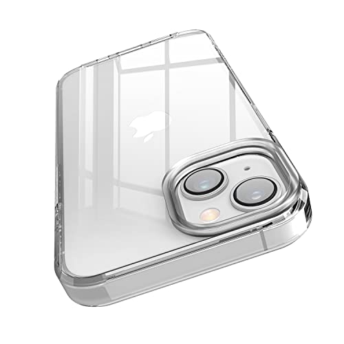 elago Hybrid Transparente Hülle Kompatibel mit iPhone 14 Hülle (6.1"), PC + TPU Hybrid Technologie, Vergilbungsschutz, Kristallklar, Stoßsicherer Stoßfängerabdeckung, Ganzkörperschutz (Transparent) von elago