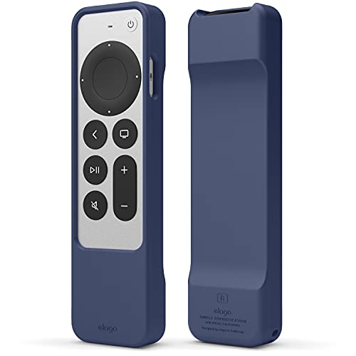 elago R1 Hülle kompatibel mit Apple TV 4K Siri Remote 3. Generation (2022) und 2. Generation (2021) - Magnet Technologie (Jean Indigo) von elago