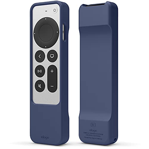 elago R1 Hülle kompatibel mit Apple TV 4K Siri Remote 3. Generation (2022) und 2. Generation (2021) - Magnet Technologie (Jean Indigo) von elago