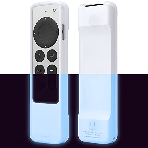 elago R1 Hülle kompatibel mit Apple TV 4K Siri Remote 3. Generation (2022) und 2. Generation (2021) - Magnet Technologie (Nachtleuchtendes Blau) von elago