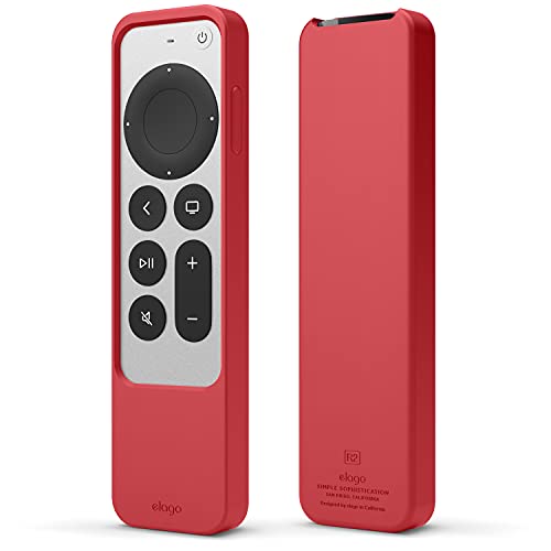 elago R2 Slim hülle Case Kompatibel mit Apple TV 4K Siri Remote 3. Generation (2022) und 2. Generation (2021) (Rot) von elago