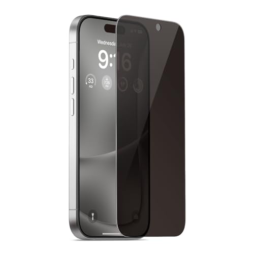 elago Sichtschutz Kompatibel mit iPhone 16 Pro Max - Privacy Glass+ Displayschutz, Schutzfolie der Privatsphäre, Gehärtetes Glas, Bruchsicher, Kratzschutz von elago