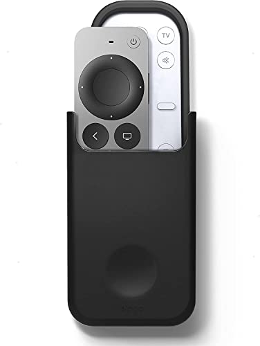 elago Universal Remote Holder Mount Fernbedienungshalter Kompatibel mit Apple TV Remote Control und Allen Anderen Fernbedienungen (Medium, Schwarz) von elago